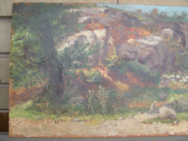 Antico quadro dipinto olio su tavoletta dell’800, quadro olio 800 - Foto 2