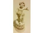 PUTTO IN CERAMICA BIANCA SMALTATA FIRMATO DA "VECCHIA ESTE" COME NUOVO