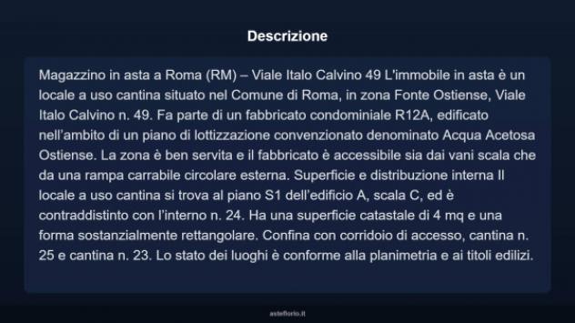 Immobile in asta di 4 m² in vendita a Roma - Foto 9