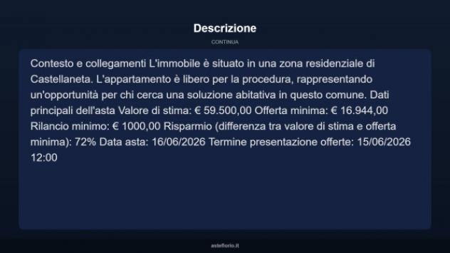 Immobile in asta di 60 m² in vendita a Castellaneta - Foto 5