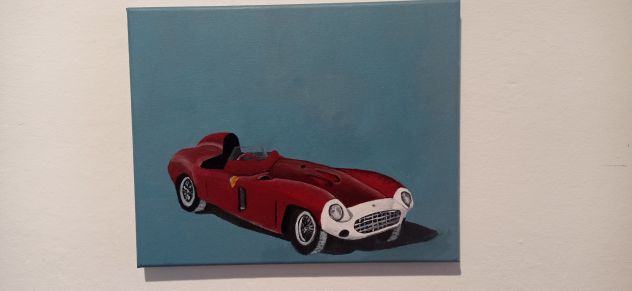 Ferrari quadro dipinto a mano