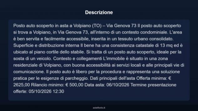 Immobile in asta di 13 m² in vendita a Volpiano - Foto 4