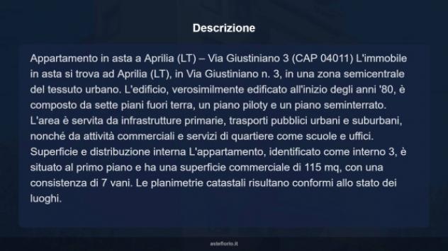 Immobile in asta di 115 m² con più di 5 locali in vendita a Aprilia - Foto 9