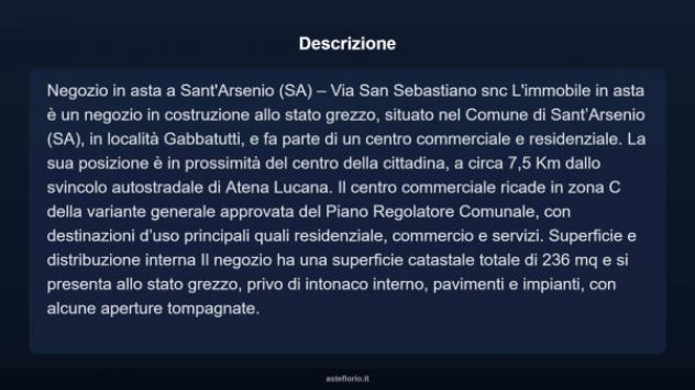 Immobile in asta di 236 m² in vendita a Sant'Arsenio - Foto 4