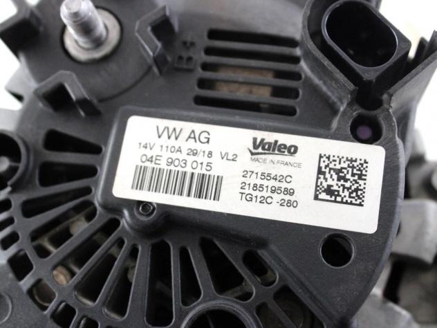04E903015 ALTERNATORE VOLKSWAGEN T-ROC 1.0 B 85KW 6M 5P (2018) RICAMBIO USATO - Foto 6
