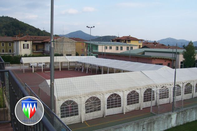 Tendoni Gazebo per ristoro, mensa aziendale, mensa pubblica