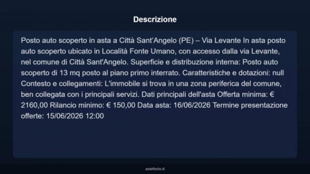 Immobile in asta di 13 m² in vendita a Città Sant'Angelo - Foto 3
