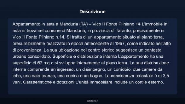 Immobile in asta di 67 m² in vendita a Manduria - Foto 3