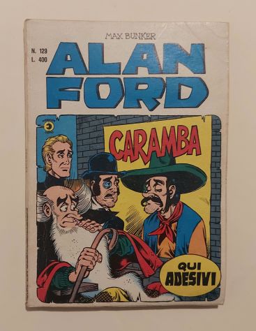 Fumetto Alan Ford Caramba N.129 Editoriale Corno, marzo 1980