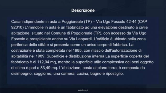Immobile in asta di 112 m², box auto in vendita a Poggioreale - Foto 10