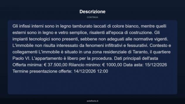 Immobile in asta di 80 m² in vendita a Taranto - Foto 4