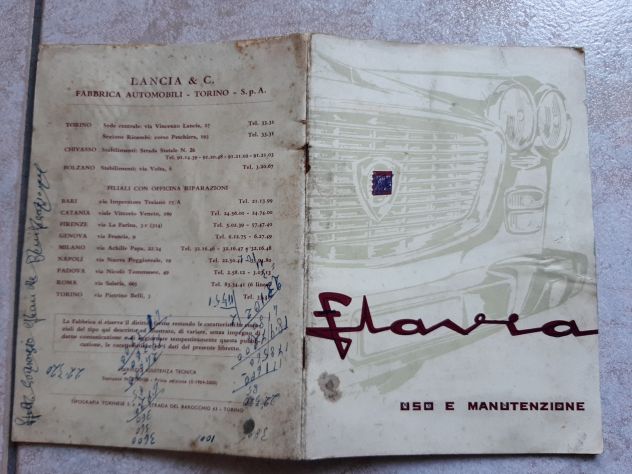 LANCIA FLAVIA USO E MANUTENZIONE ANNO 1964 ORIGINALE - Foto 4