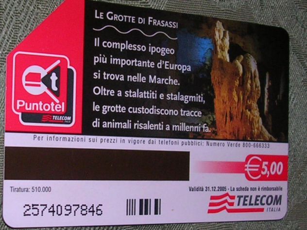 SCHEDA TELEFONICA ITALIA 5U