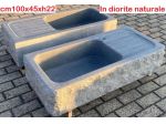 Lavello lavandino per cucina in pietra granito diorite 100cm