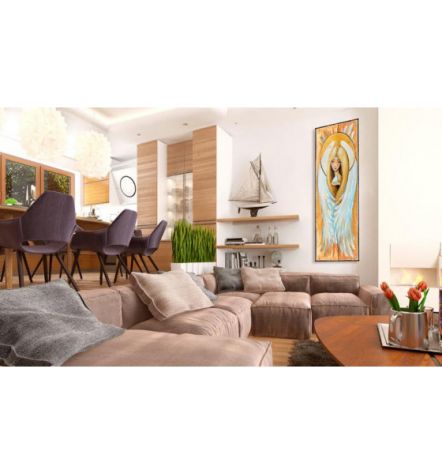 Quadro Religioso Cm.40x120 E 45x135 ARREDALACASA - Foto 2