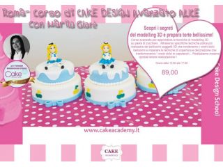 CORSO DI CAKE DESIGN MODELLING ALICE - CAKE ACADEMY ROMA