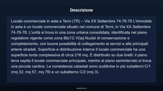Immobile in asta di 216 m² in vendita a Terni - Foto 9