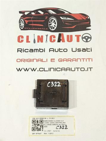 CENTRALINA ALLARME MERCEDES CLK Coupé W209 A2118209126 112912 (02) - Foto 3