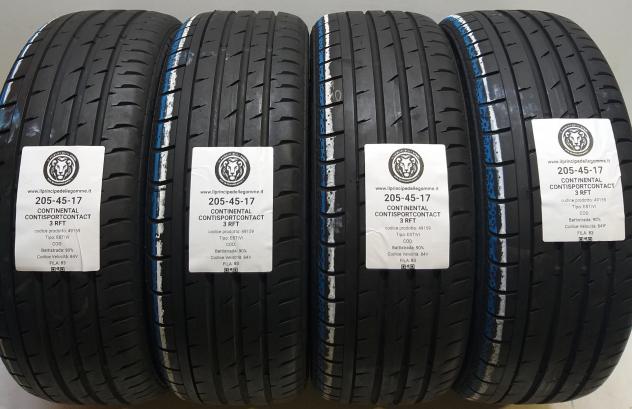 4 GOMME 205 45 17 CONTINENTAL A49159