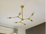 Lampadario Sputnik oro 6 luci design moderno