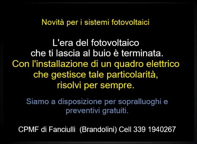 NOVITA' X IL FOTOVOLTAICO Civitavecchia. CORRENTE SEMPRE ANCHE SE MANCA! - Foto 2