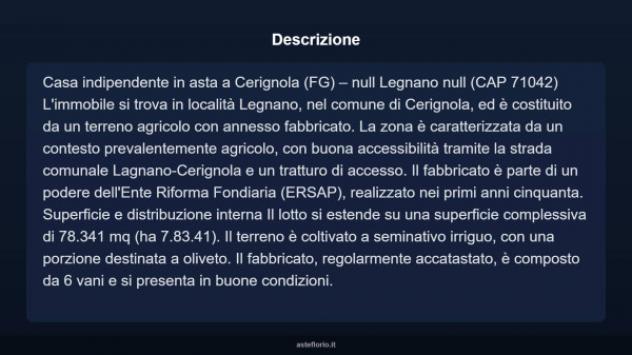Immobile in asta di 78341 m² con più di 5 locali in vendita a Cerignola - Foto 4