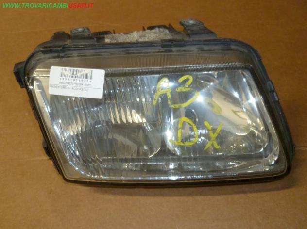 PROIETTORE D. AUDI A3 (8L)  Parti elettriche  Fanaleria  Proiettori  Proiettore ant. AUDI - A3 - 01-08-1996 - 01-09-2000