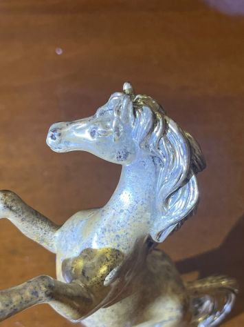 Scultura cavallino argento - Foto 2