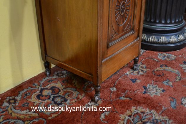 Antico mobile carboniera stile inglese Vittoriana - Foto 6