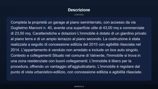 Immobile in asta di 201 m², box auto in vendita a Valverde - Foto 4