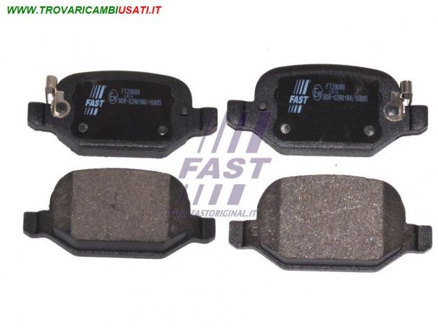 PASTIGLIE FRENO FIAT 500 07 POSTERIORE SENZA SENSORE FT29089  FIAT - 500 L - 2012