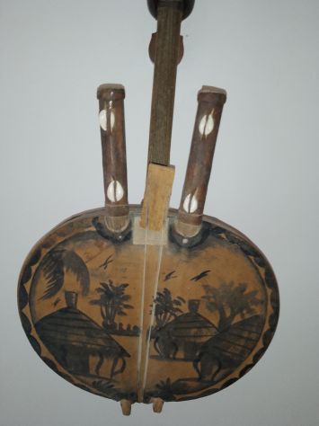Kora mandolino africano antico originale - Foto 4