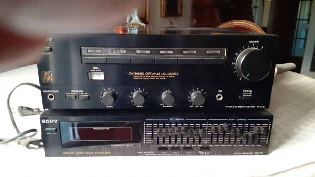COMPLESSO SONY Stereo VINTAGE 1986-88 costituito da 6 ELEMENTI - Foto 6