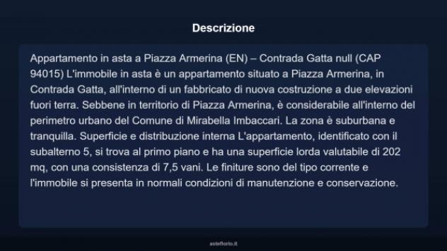 Immobile in asta di 202 m², box auto in vendita a Piazza Armerina - Foto 4