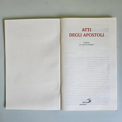 Atti degli Apostoli - Carlo Martini - San Paolo - 2001 - TRACCIATA!! - Foto 2