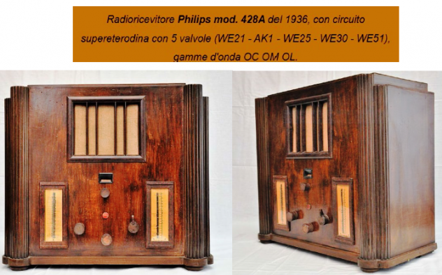Radio Philips 428-A del 1936 leggere annuncio - Foto 3