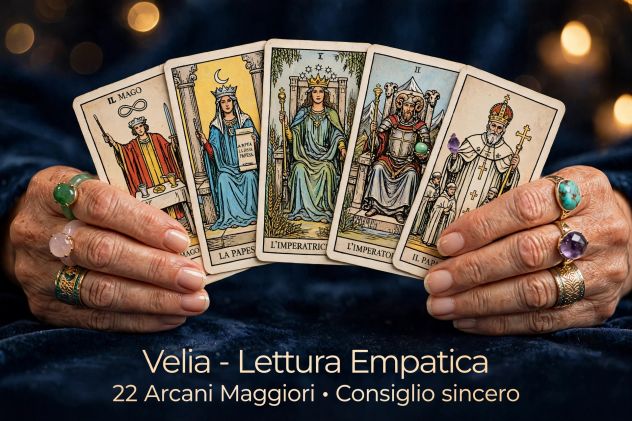 Consulenza tarocchi. Lettura 22 Arcani Maggiori. Velia