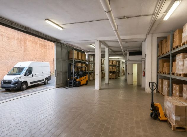 magazzino con autorimessa