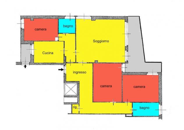 MONZA Centro - Villa Reale - Splendido quadrilocale con box - Foto 18