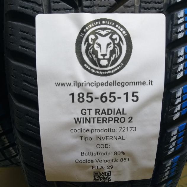 4 GOMME 185 65 15 GT RADIAL A72173 - Foto 2