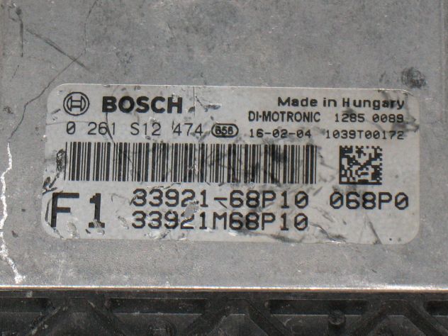 0261S12474 ECU CENTRALINA SUZUKI BALENO 1.0 3392168P10 33921M68P10 - Foto 2