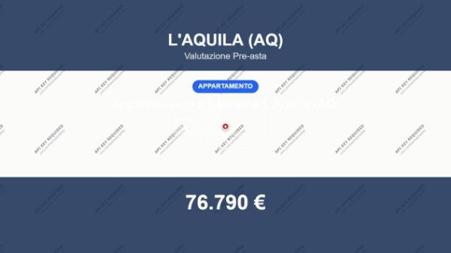 Immobile in asta di 142 m² in vendita a L'Aquila