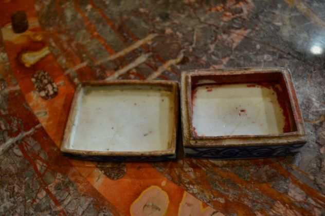 Antica scatola cinese primi del 900 per inchiostro dei sigilli - Foto 4