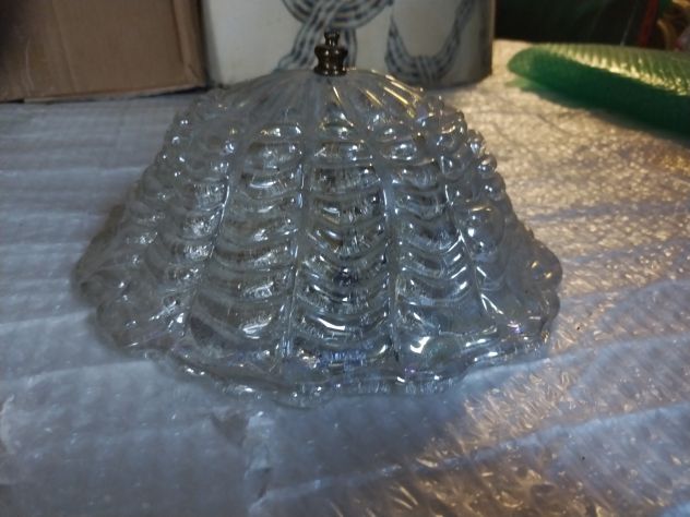 Plafoniere in vetro riflessi madreperla, due lampade. Ritiro e pagamento in loco - Foto 4
