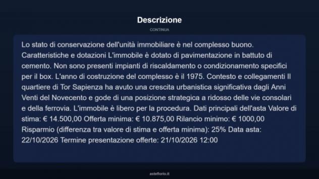 Immobile in asta di 29 m² in vendita a Roma - Foto 10
