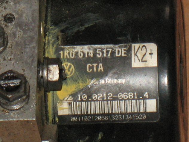 1K0614517DE ABS VW GOLF AUDI K2+ 1K0614517DE 1K0 907 379 BJ 1K0907379BJ - Foto 2