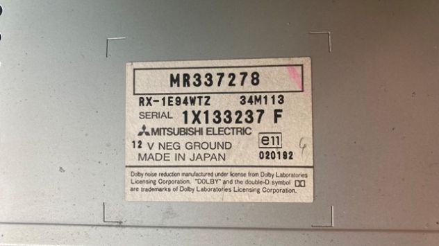 Autoradio Mitsubishi Pajero V60 del 2002 (MR337278) - Foto 3