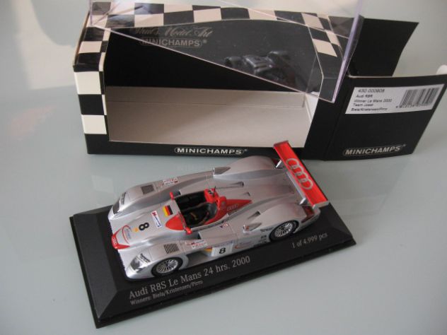 AUDI R8S 24H. LE MANS ANNO 2000 NUOVO!!!! MINICHAMPS - Foto 6