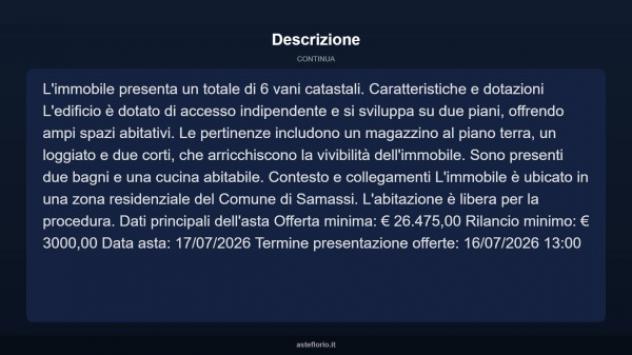 Immobile in asta di 130 m² con più di 5 locali in vendita a Samassi - Foto 4