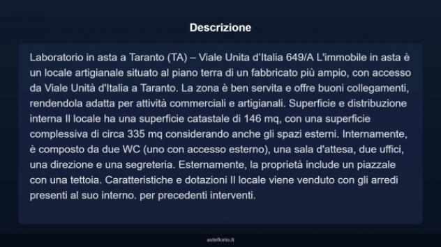 Immobile in asta di 335 m² in vendita a Taranto - Foto 7